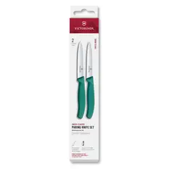 VICTORINOX - Set cuchillo Swiss Classic 2 piezas 10 cm verde