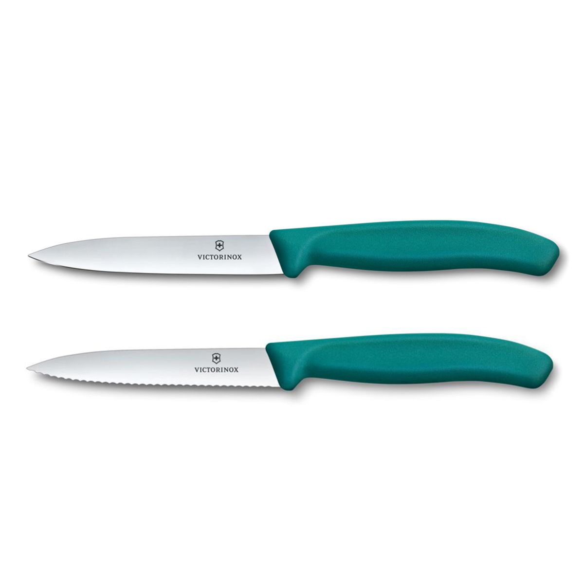 VICTORINOX - Set cuchillo Swiss Classic 2 piezas 10 cm verde Victorinox