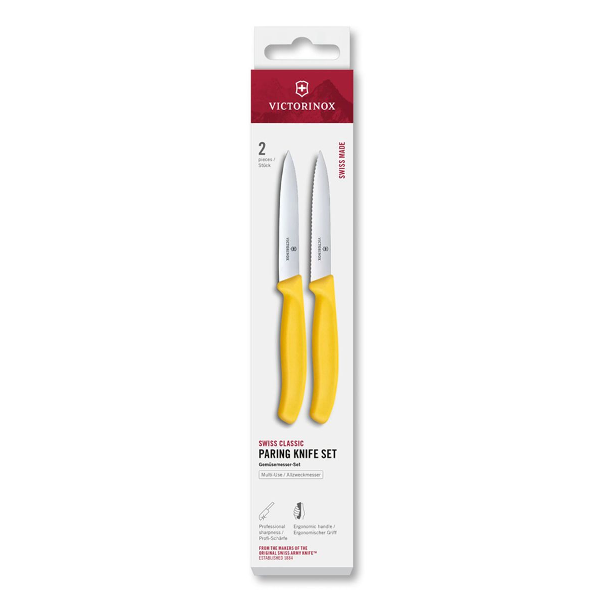VICTORINOX - Set cuchillo Swiss Classic 2 un 10 cm amarillo Victorinox
