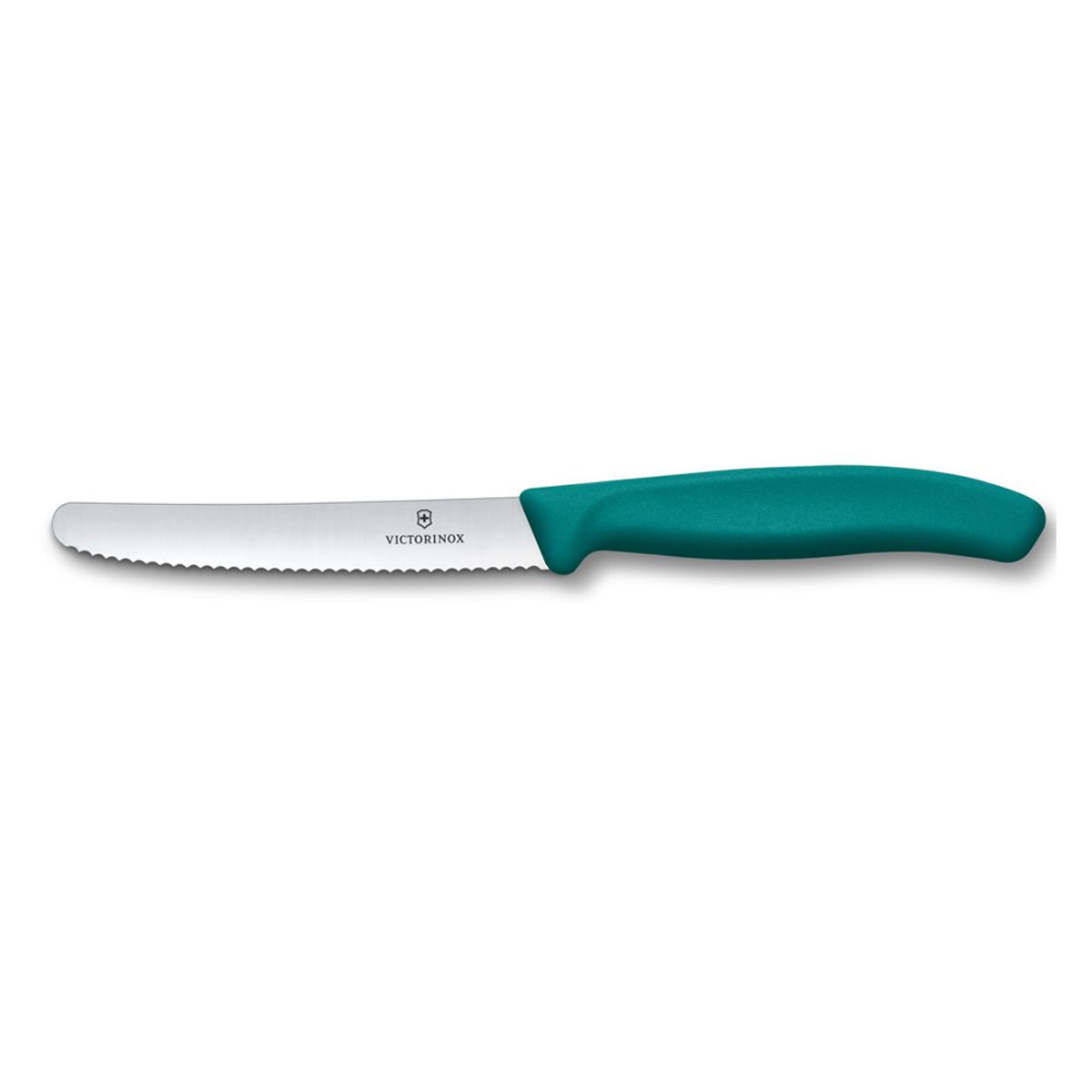 VICTORINOX - Cuchillo tomatemesa Swiss Classic dentado verde Victorinox