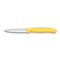 Cuchillo mondador Swiss Classic dentado amarillo