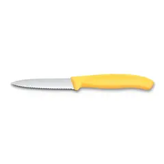 VICTORINOX - Cuchillo mondador Swiss Classic dentado amarillo
