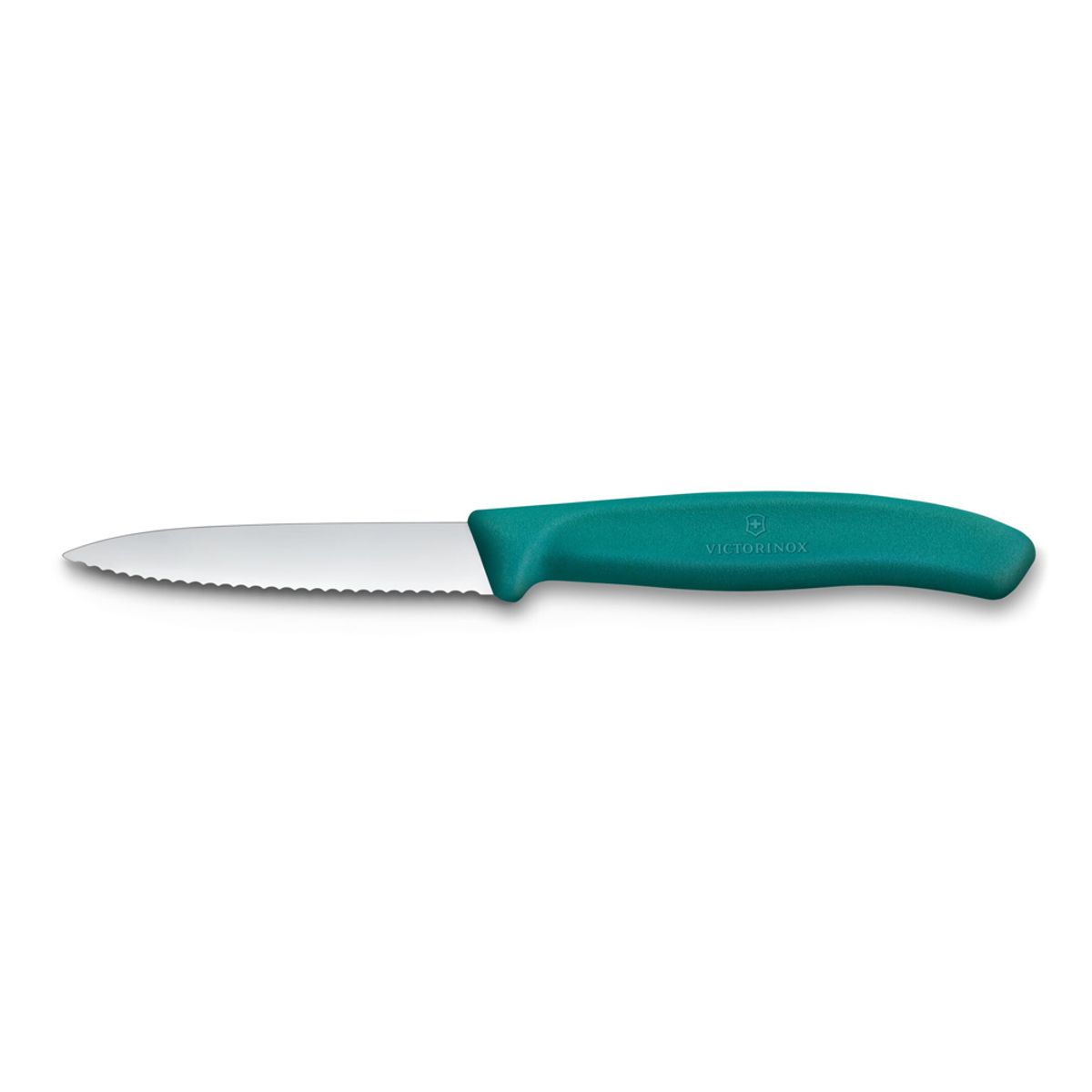 VICTORINOX - Cuchillo mondador Swiss Classic dentado verde Victorinox