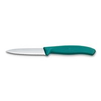 Cuchillo mondador Swiss Classic dentado verde