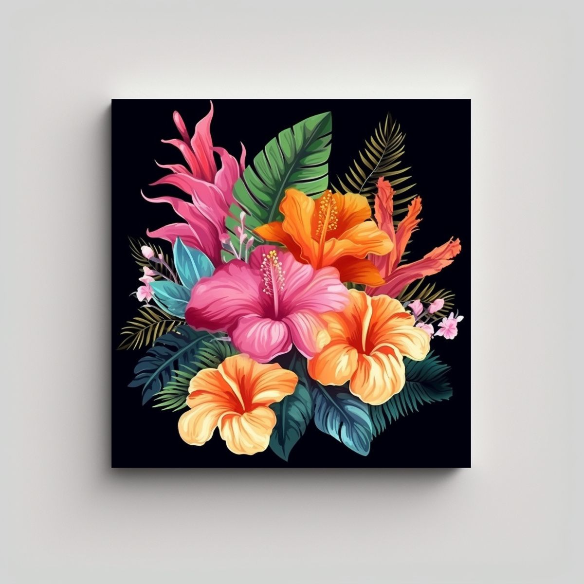 GENERICO - Obra Maestra Tropical Arte Pared Minalamlist 70x70 Cm.