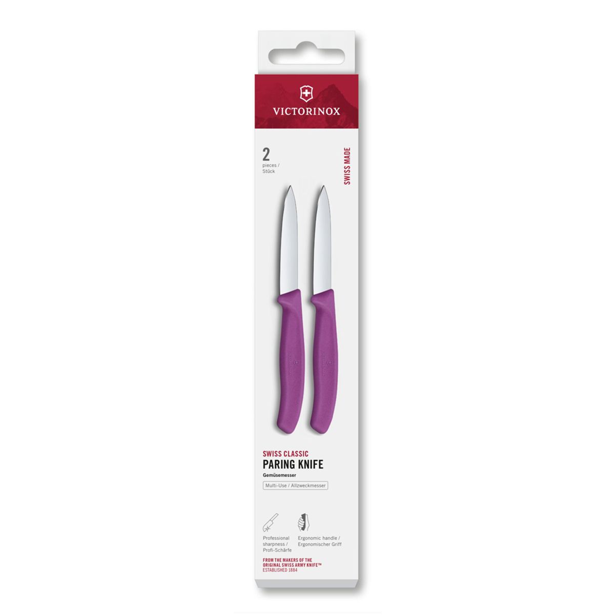 VICTORINOX - Set cuchillos Swiss Classic 2 piezas morado Victorinox