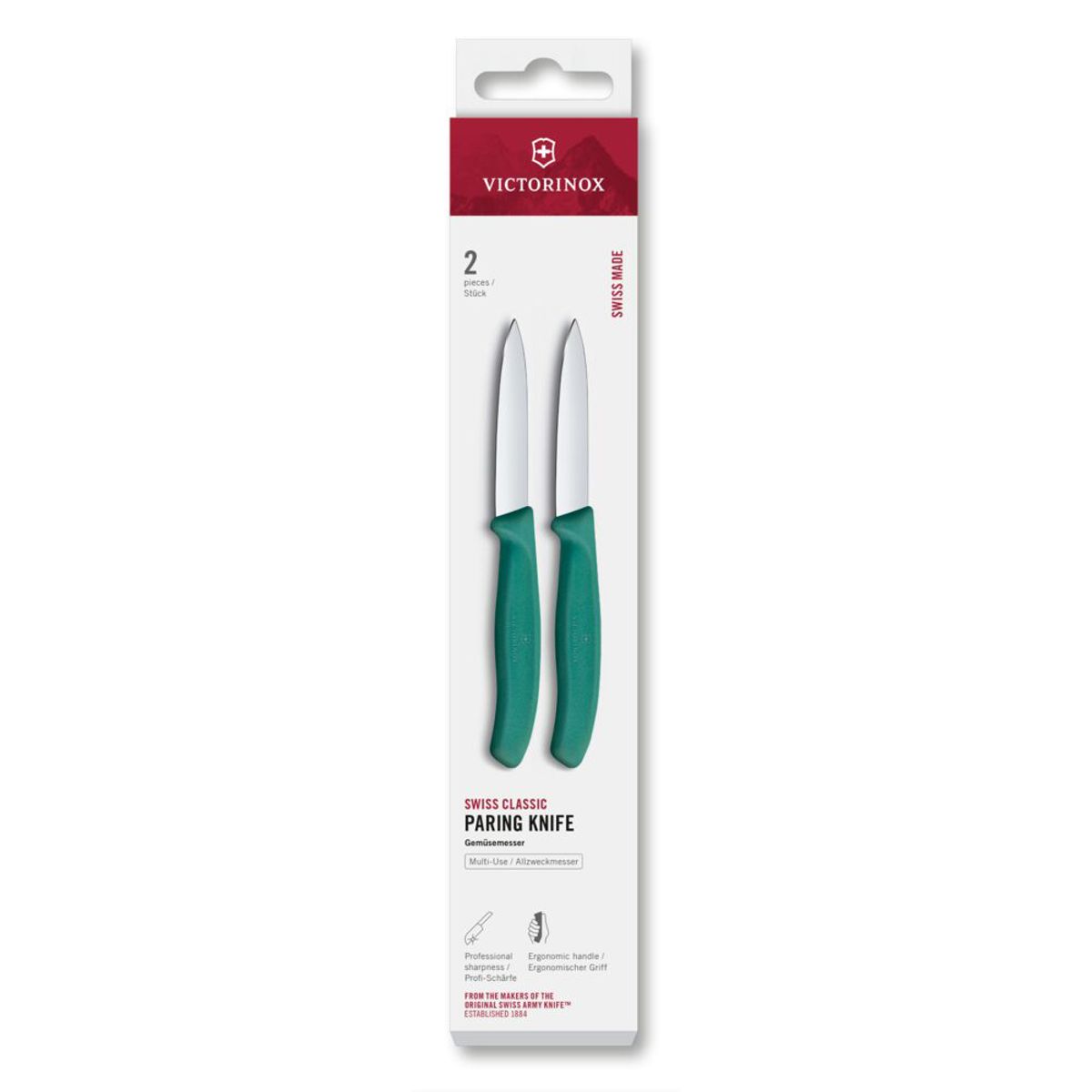 VICTORINOX - Set cuchillos Swiss Classic 2 piezas verde Victorinox