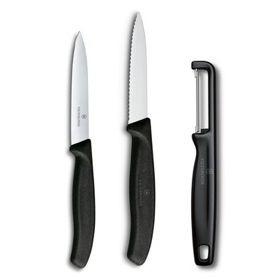 Imagen 2 del producto Set cuchillos Swiss Classic con pelador I negro