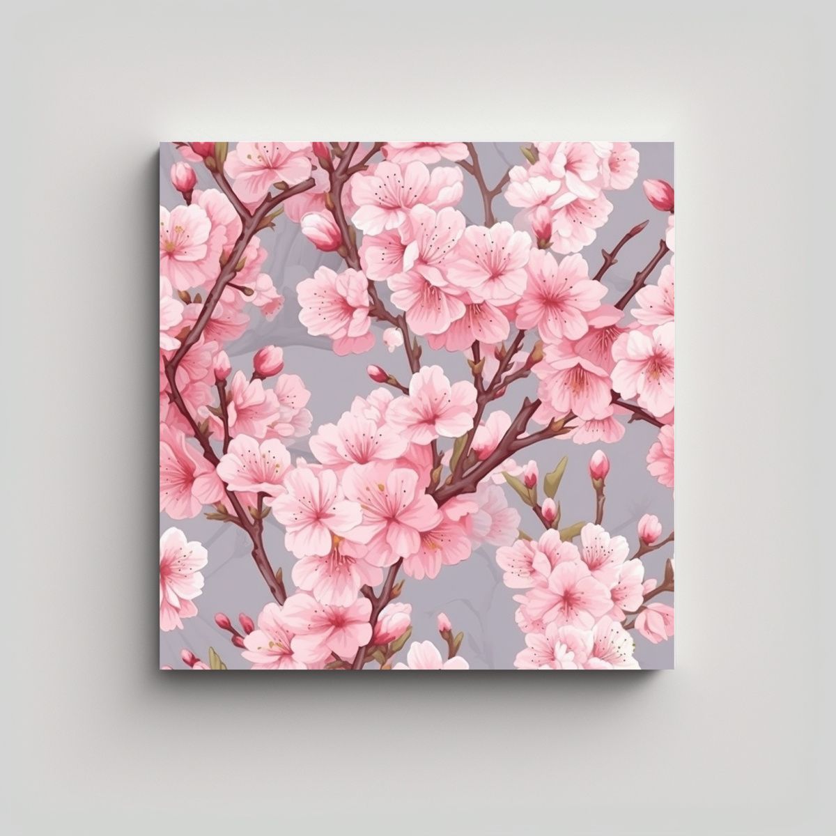 GENERICO - Cuadro Estético Moderno De Cerezo En Flor - 90x90 Cm