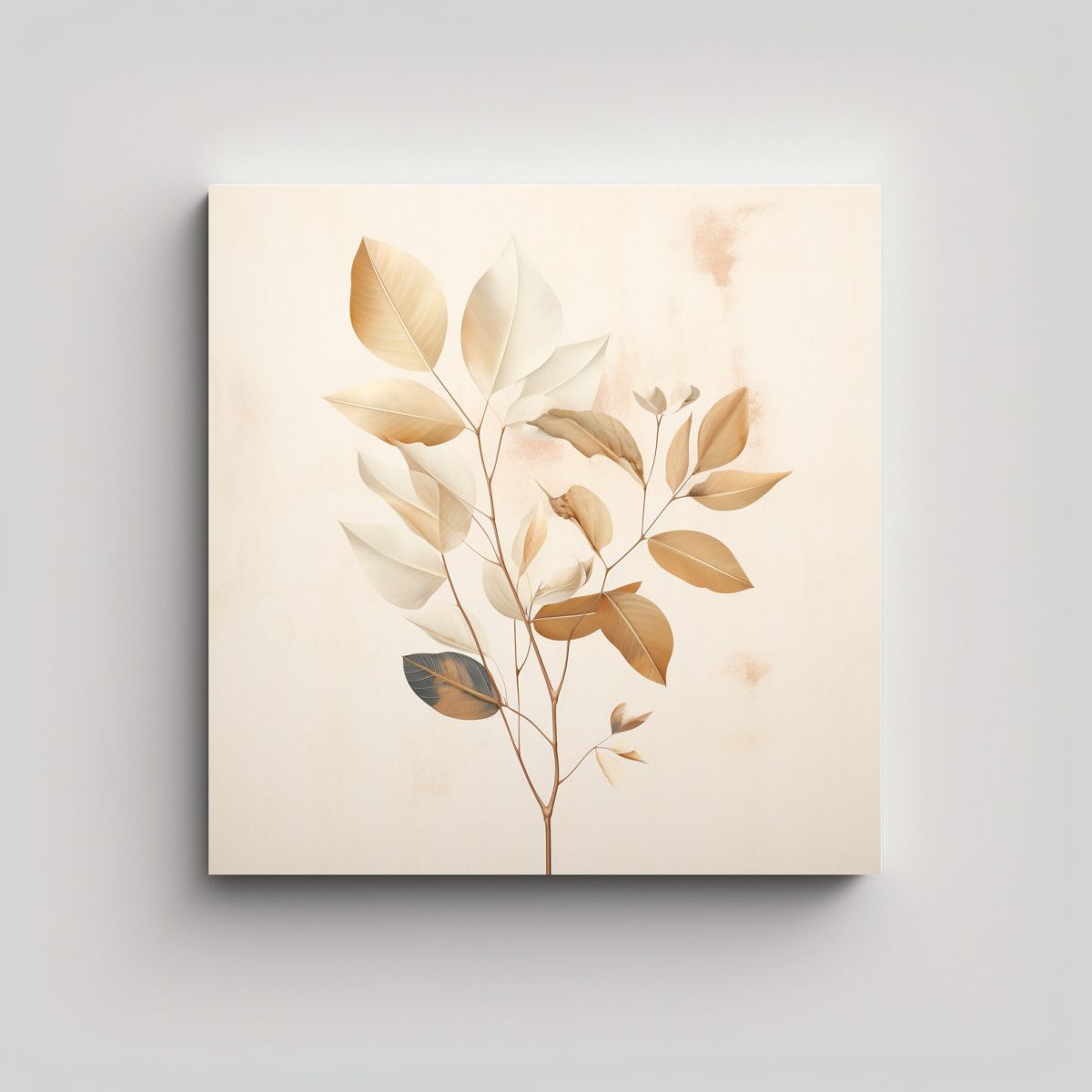 GENERICO - Ilustración Abstracta De Ginseng Seco 80x80 Cm