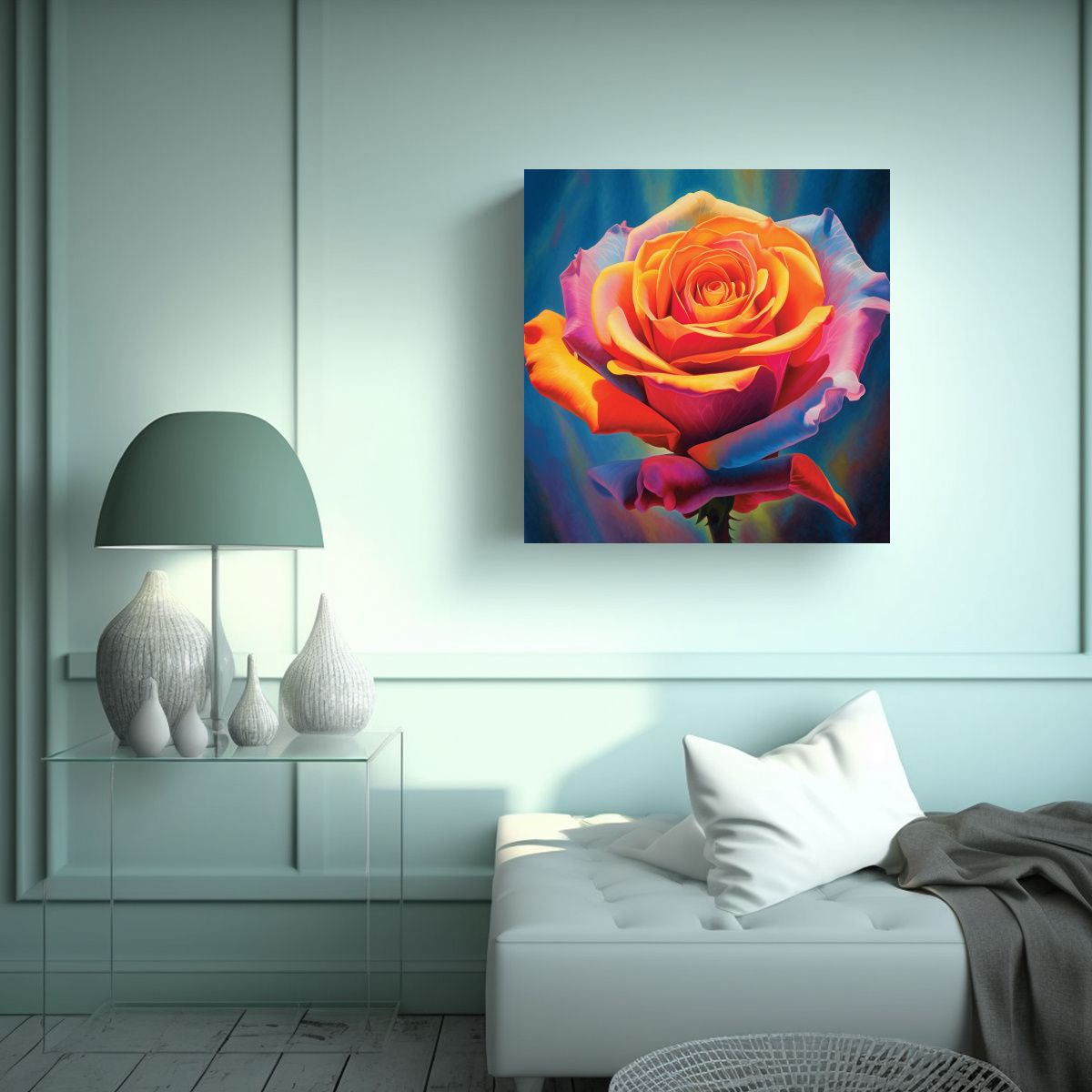 GENERICO - Riqueza Visual Con Movimiento Cuadros 70x70 Cm