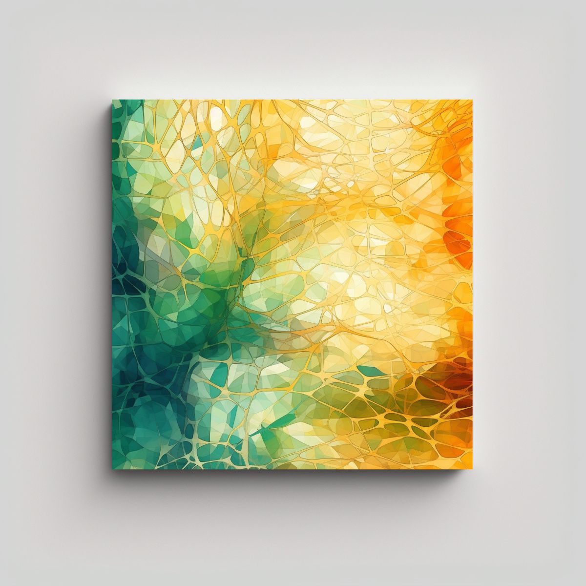 GENERICO - Pinturas De Pared Con Imágenes Fractales Y ADN 80x80 Cm