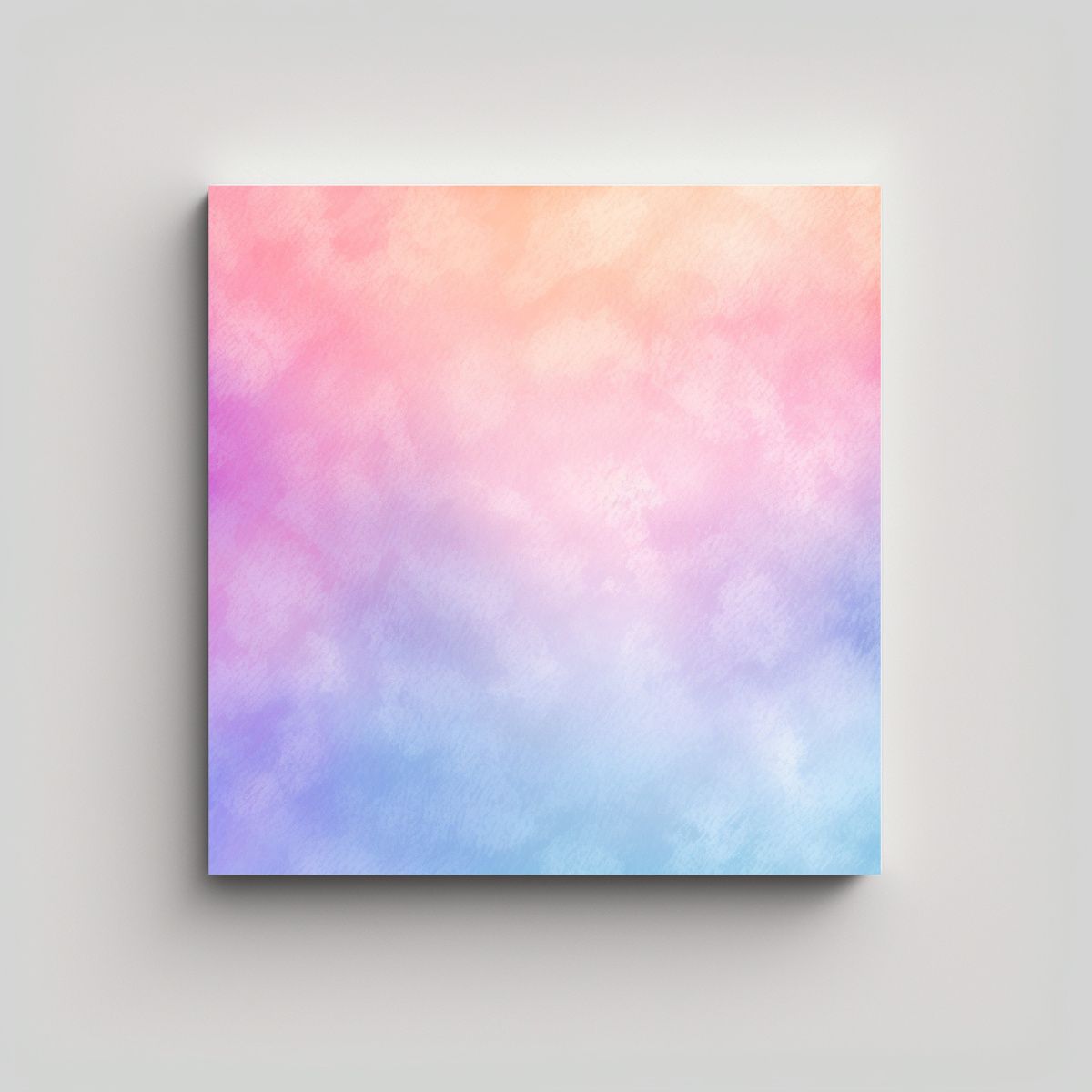 GENERICO - Pintura Lienzo Colores Escenario Pastel 2 Tonos 90x90 Cm