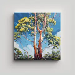 GENERICO - Cuadro Abstracto Moderno Para Sala Con árbol De 80x80 Cm