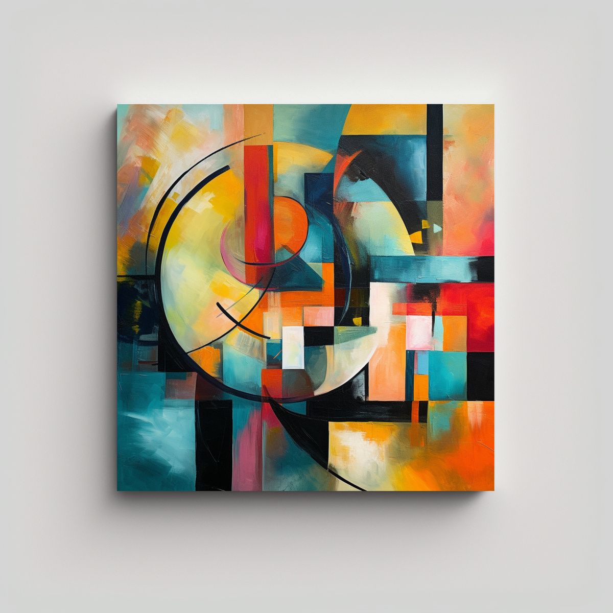 GENERICO - Cuadro Abstracto En Lienzo Con Imagen Mágica 70x70 Cm