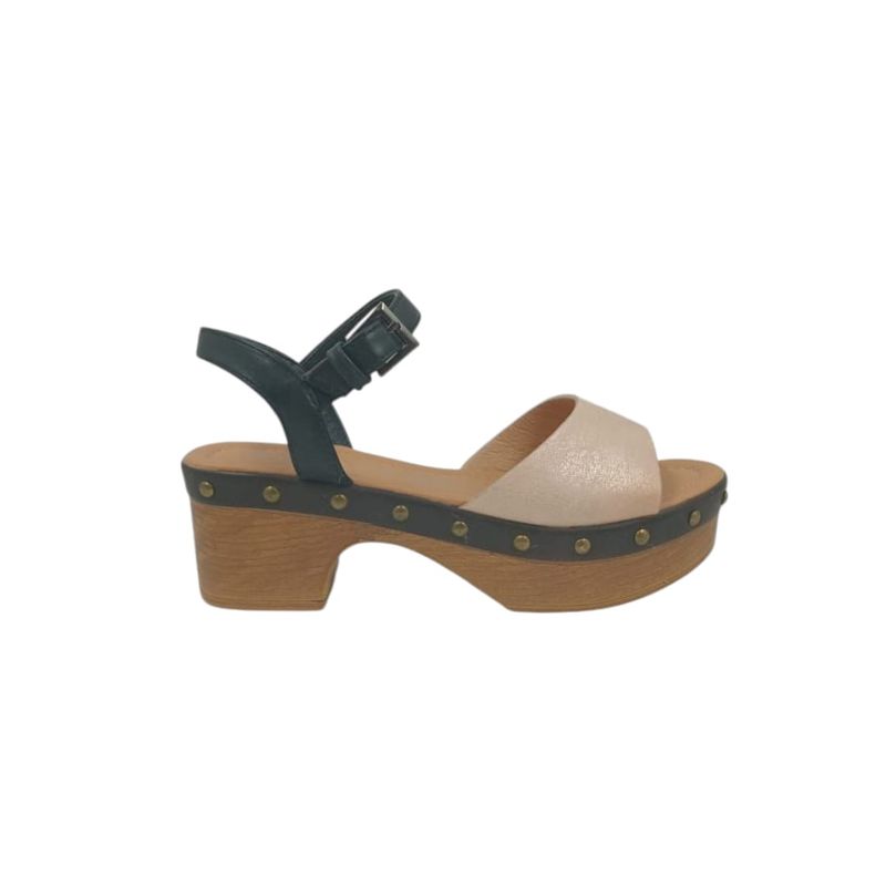 HERIEL - Sandalia Rosa Plataforma Mujer