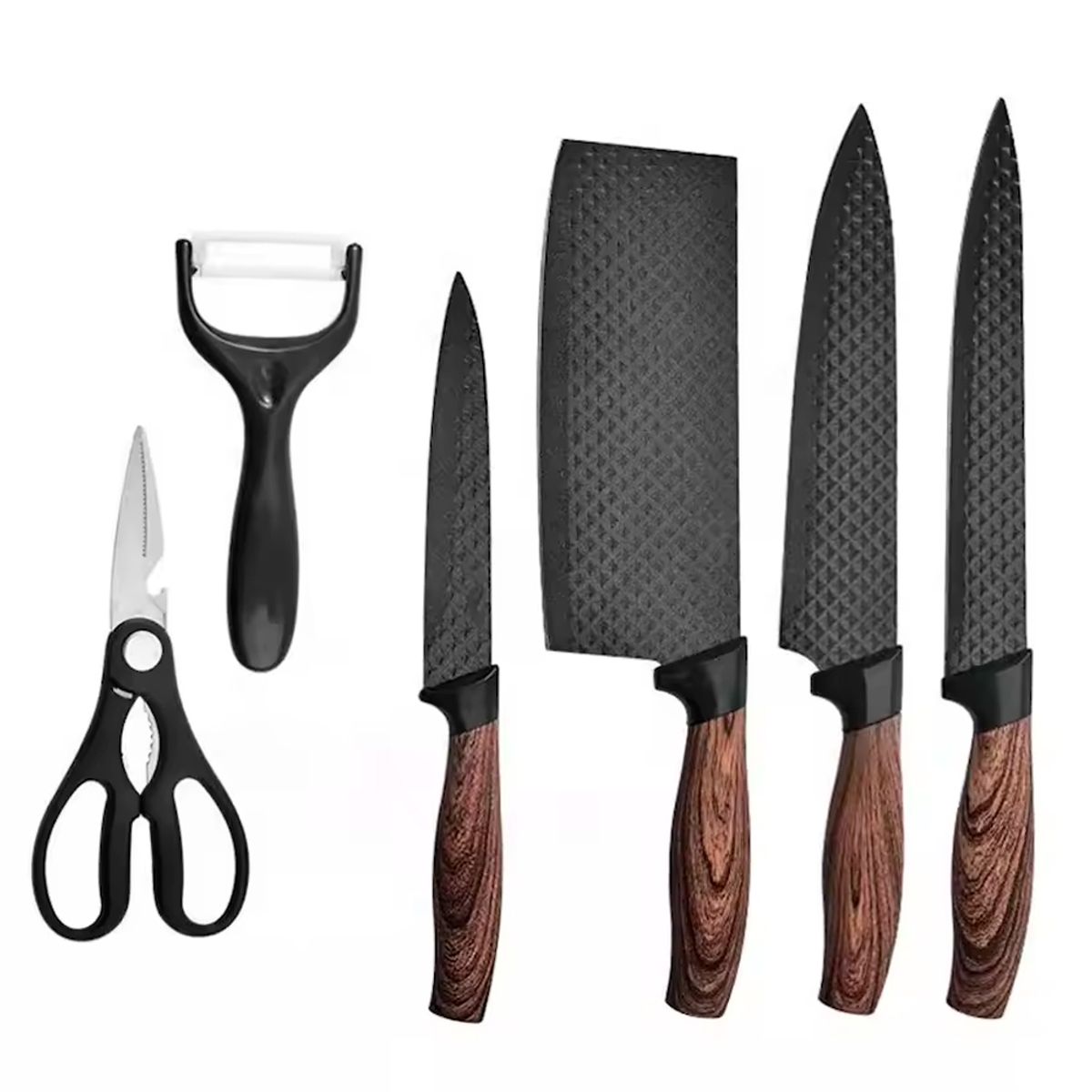 IRM - Set Cuchillos Premium Antiadherentes Ergonómicos 6 Piezas