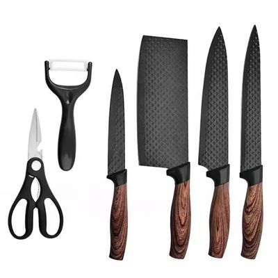 Imagen 2 del producto Set Cuchillos Premium Antiadherentes Ergonómicos 6 Piezas