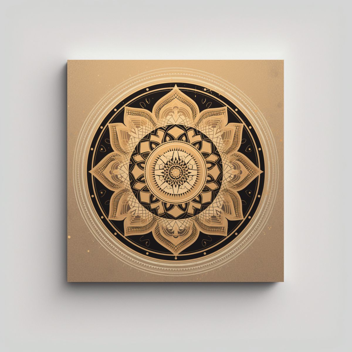 GENERICO - Cuadro Mandala Diseño En Lienzo Para Serigrafía 80x80 Cm