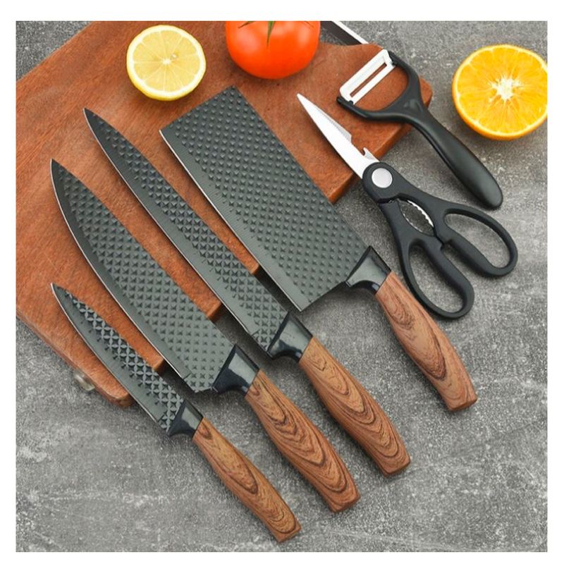 IRM - Set Cuchillos Premium Antiadherentes Ergonómicos 6 Piezas