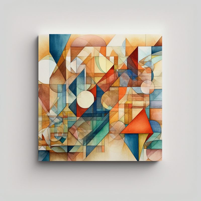 GENERICO - Pinturas Decorativas De Vida Abstracta 80x80 Cm