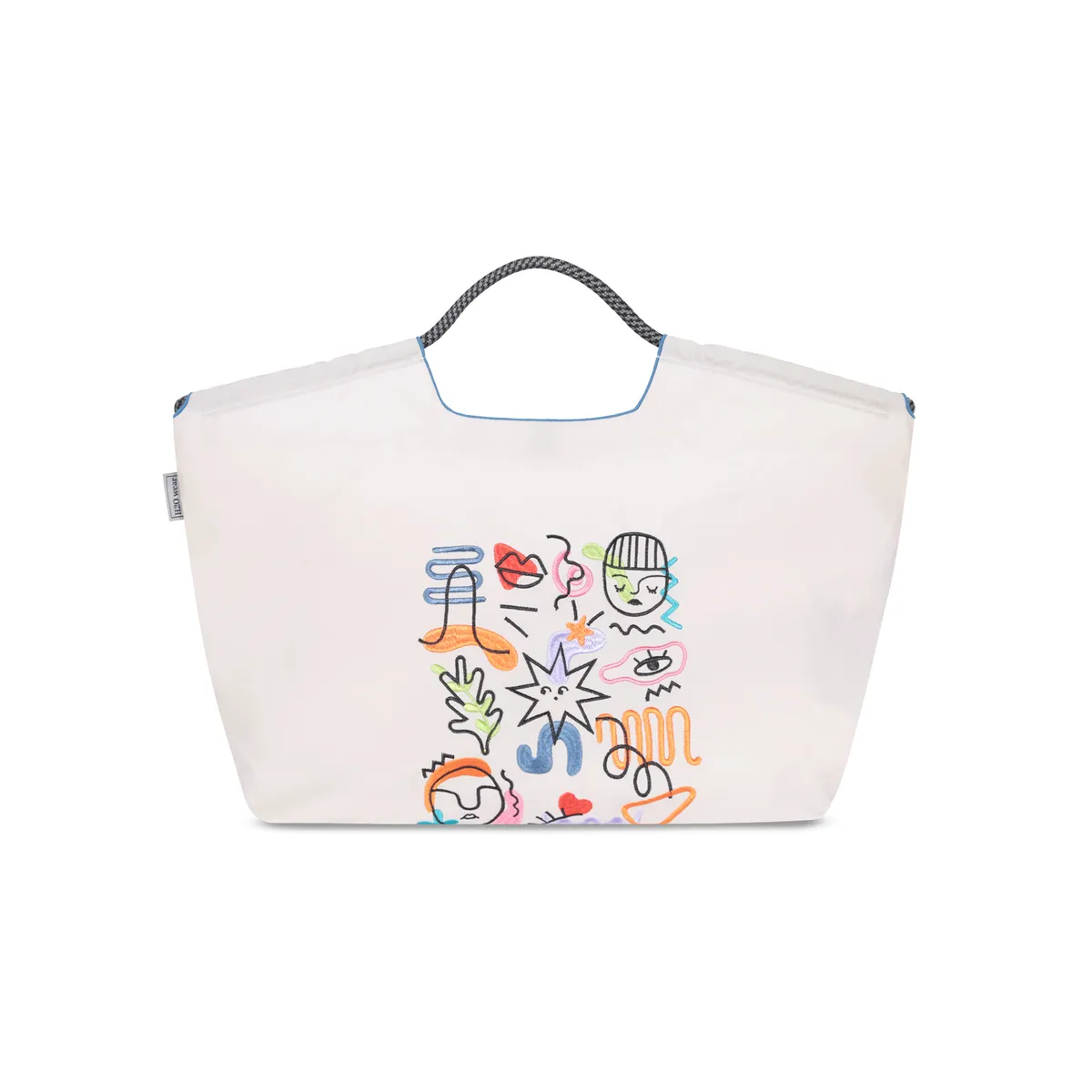 H2O WEAR - Bolso Bordado Abstract H2O Wear Crema