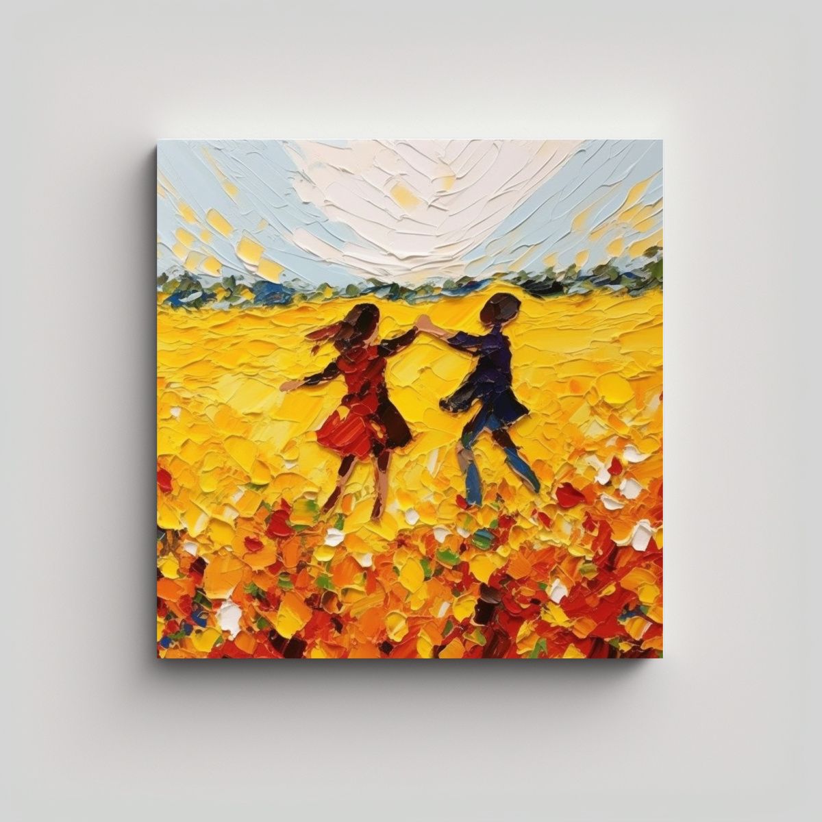 GENERICO - Pinturas Modernas Para Decoración Con Calidez 80x80 Cm