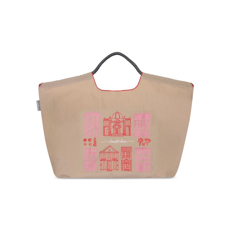 Bolso Bordado Hoses Beige Beige TALLA UNICA