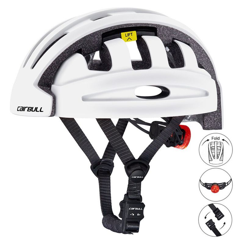 CASCO - Cairbull Casco Blanco Plegable Para Scooter