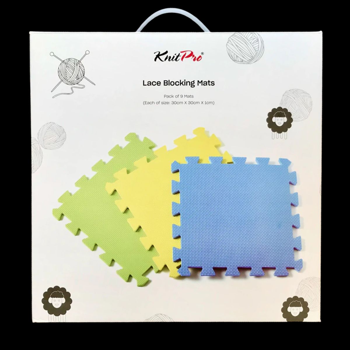 GENERICO - Mats de Bloqueo tejido 9 piezas KnitPro