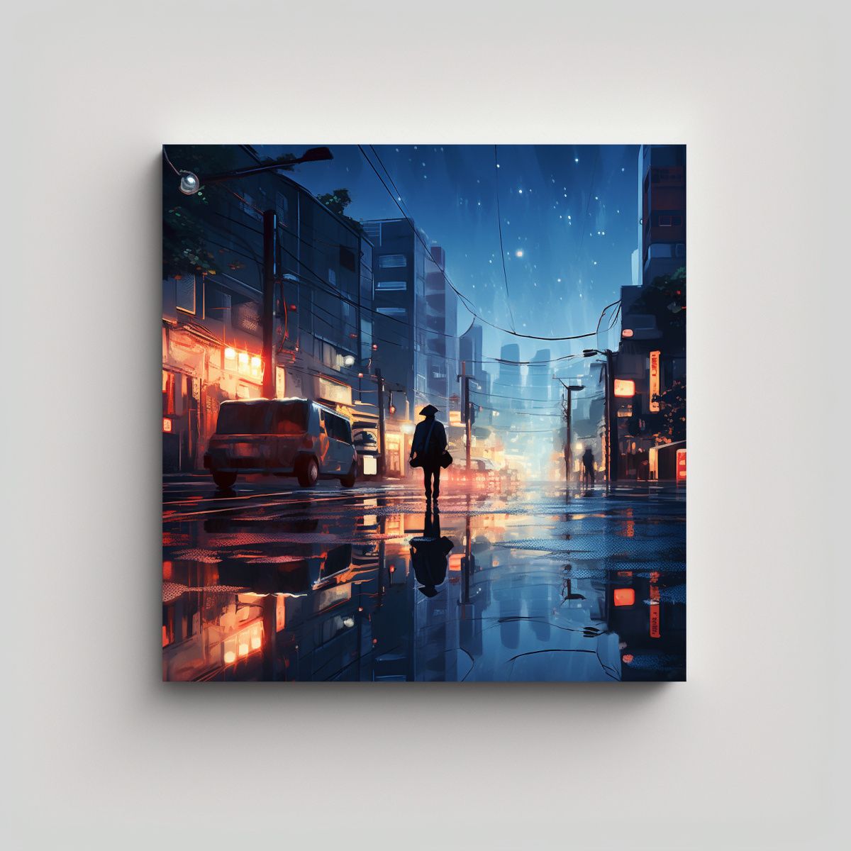 GENERICO - Cuadro Relieve De Alienígenas Invadiendo Vista 90x90 Cm