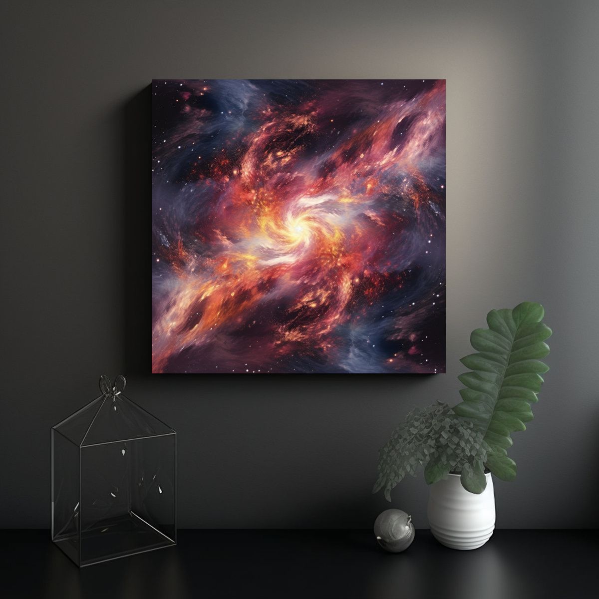 GENERICO - Dibujo Duradero Galaxia En Estilo Otros Mundos 90x90 Cm