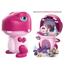 CARIBEE - Set de Maquillaje Tocador Dinosaurio Rosa 31 piezas