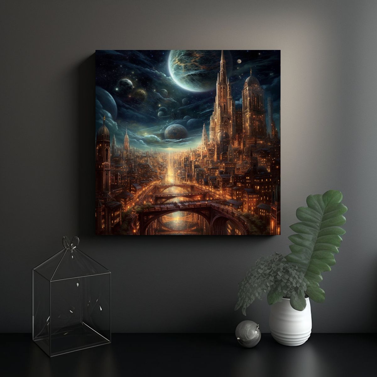 GENERICO - Cuadros Decorativos Estilo Vanguardia Para 80x80 Cm