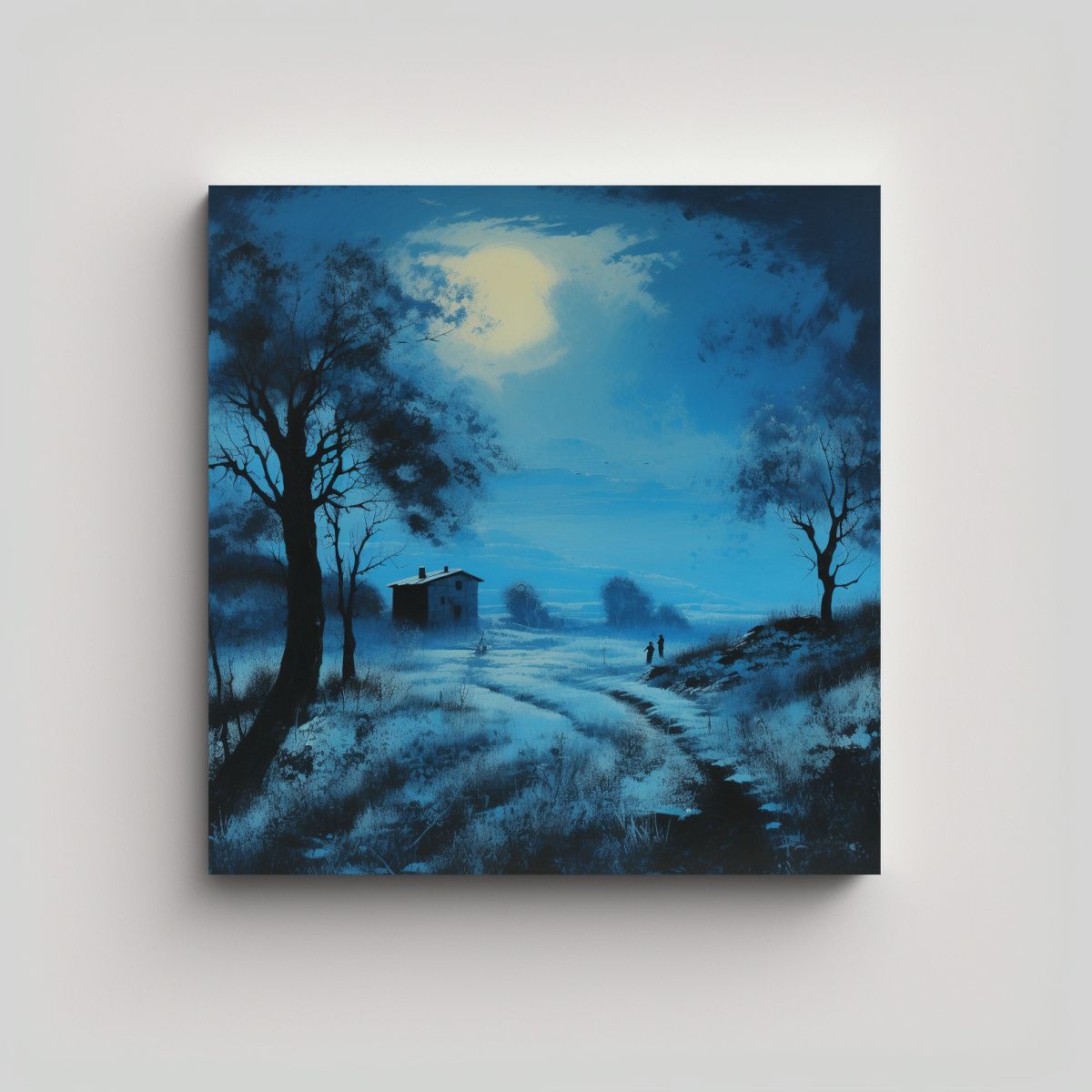 GENERICO - Cuadro De Tela Textura Vintage Estilo 70x70 Cm.