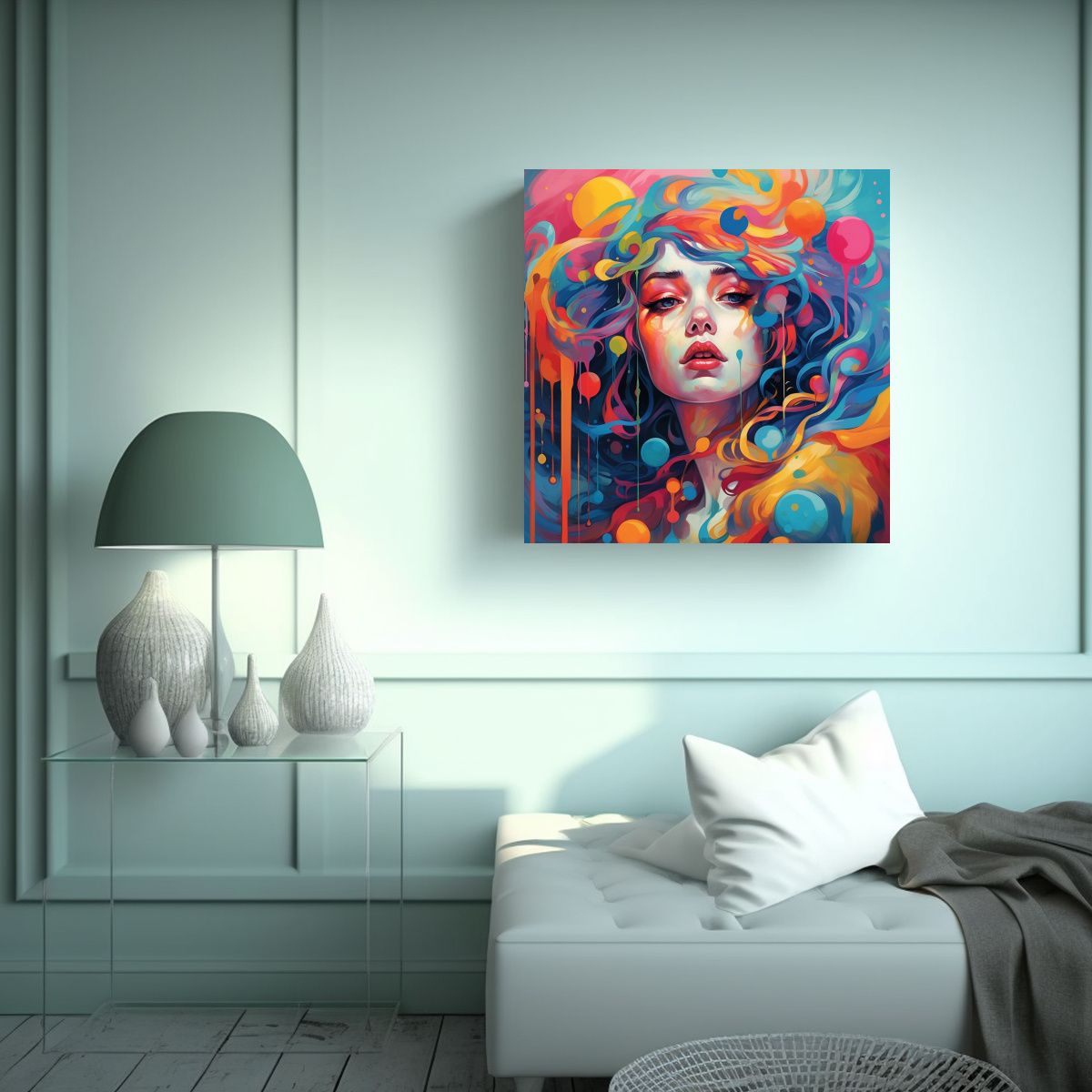 GENERICO - Cuadro De Imagen Colorido Para Decoración De 70x70 Cm
