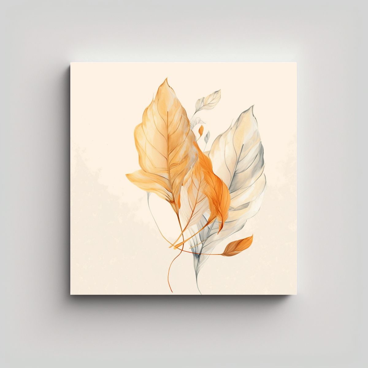 GENERICO - Ilustración Minimalista Abstracta En Lienzo 90x90 Cm