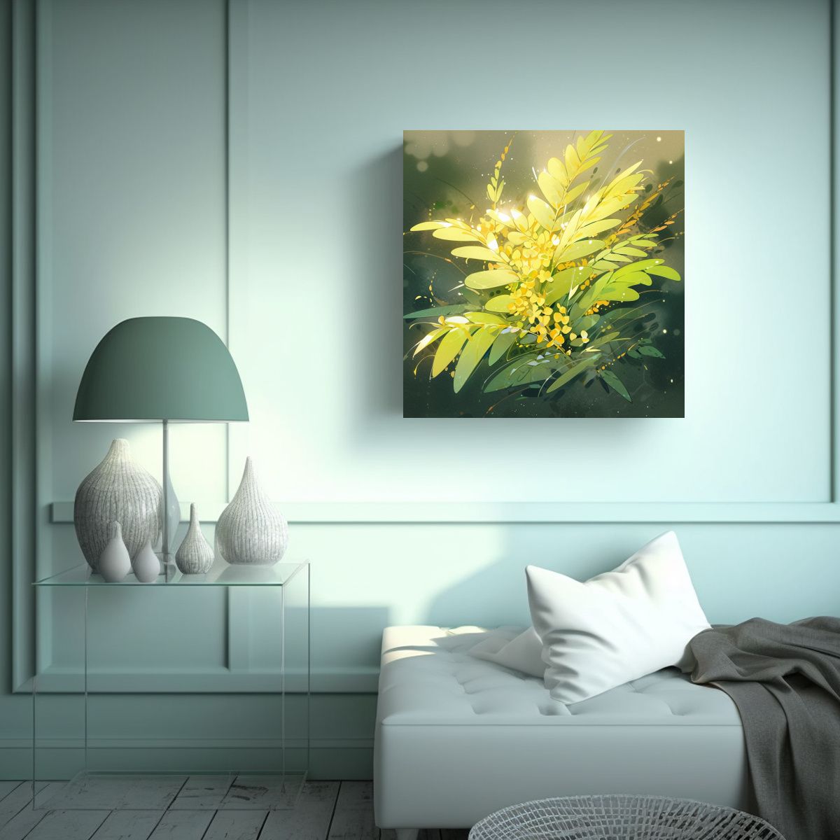 GENERICO - Pinturas Decorativas De Baño En Estilo Neonoir 80x80 Cm