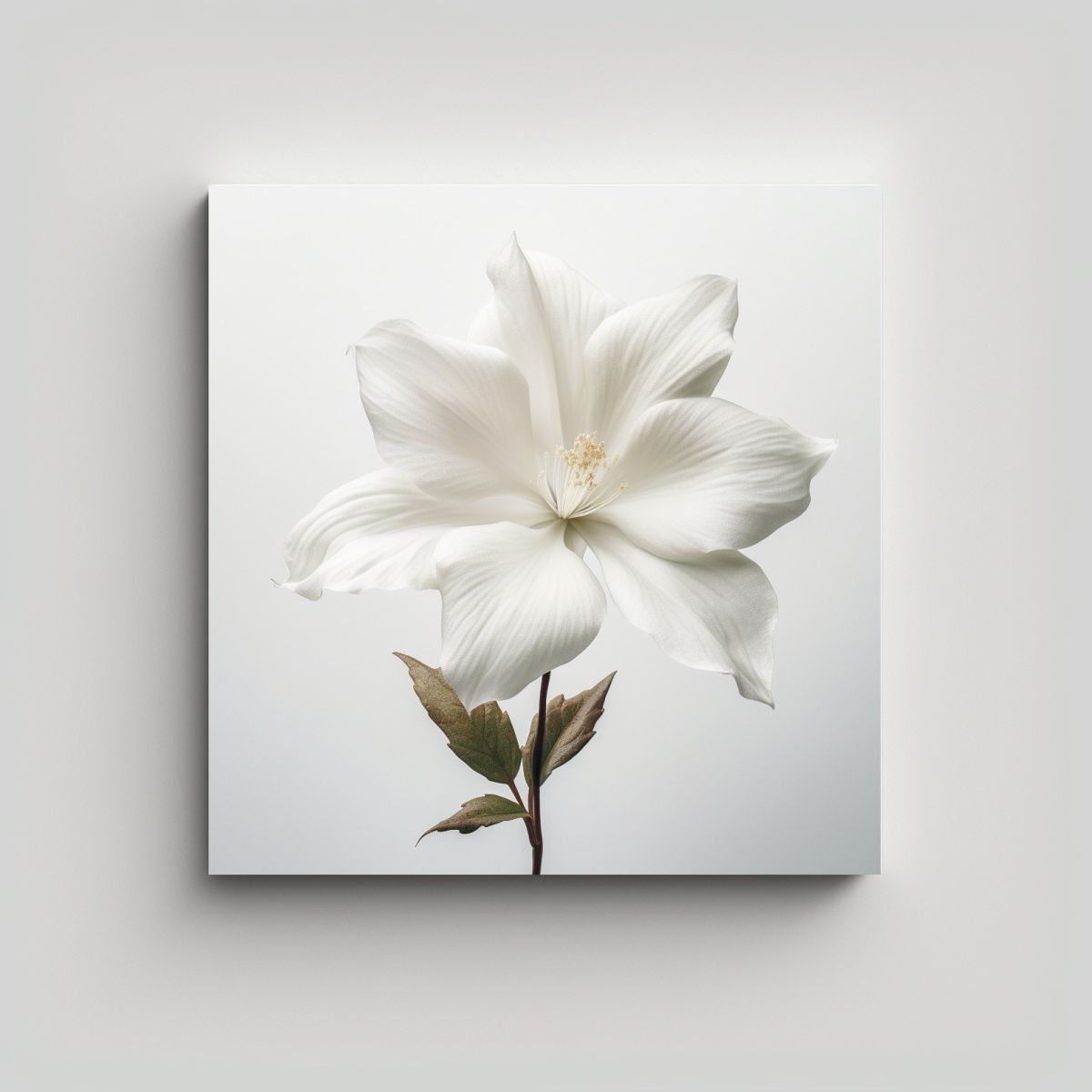 GENERICO - Bastidor Vibrante Floral Tela Colores Cálidos 70x70 Cm.