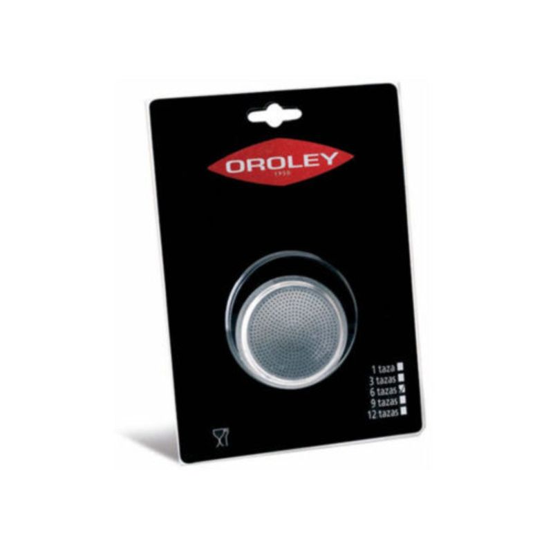 OROLEY - Filtro de Aluminio Cafetera de 9 Tazas Repuesto Oroley