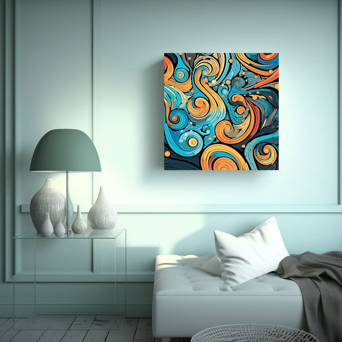GENERICO - Cuadros Decorativos Coloridos En Estilo Armonioso 80x80 Cm
