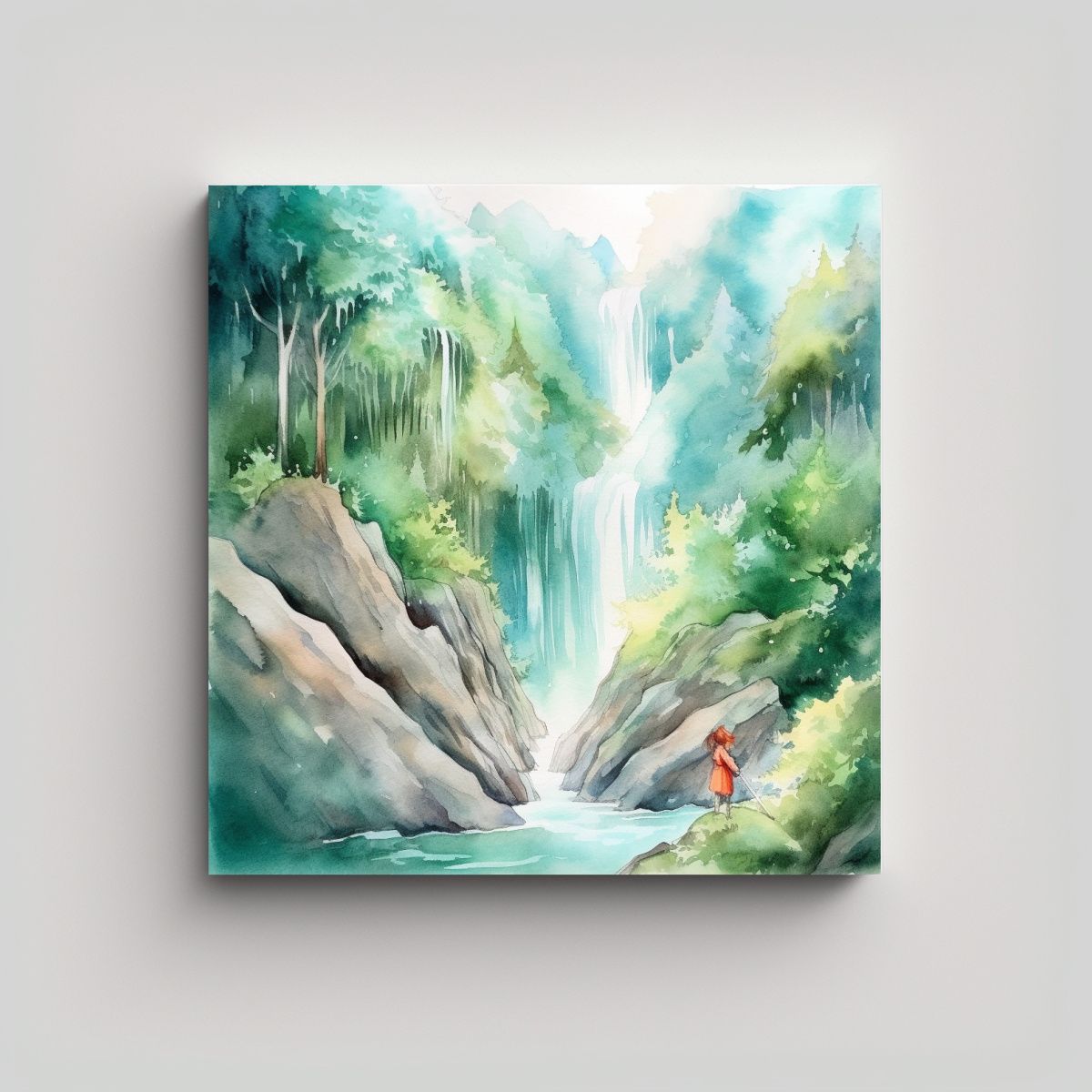 GENERICO - Pinturas Decorativas De Aventuras En Bosque 80x80 Cm.