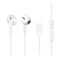 Audífonos Con Cable Y Micrófono Lh1 Tipo C Blanco Blanco