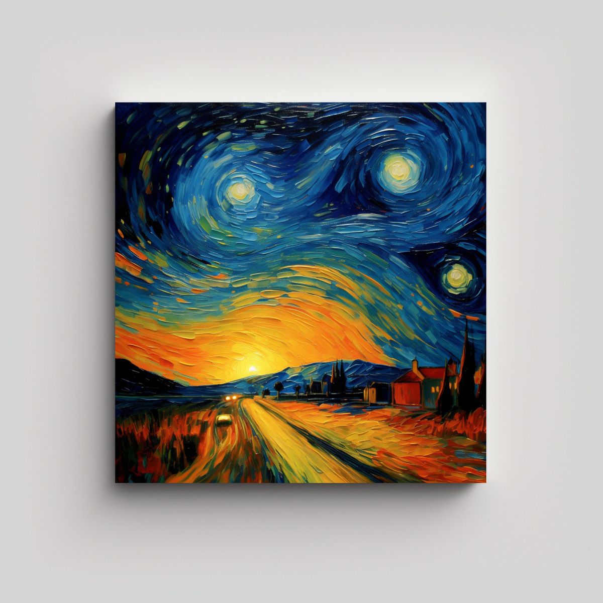 GENERICO - Pintura Figuras XSyVeRX Obra Maestra 70x70 Cm