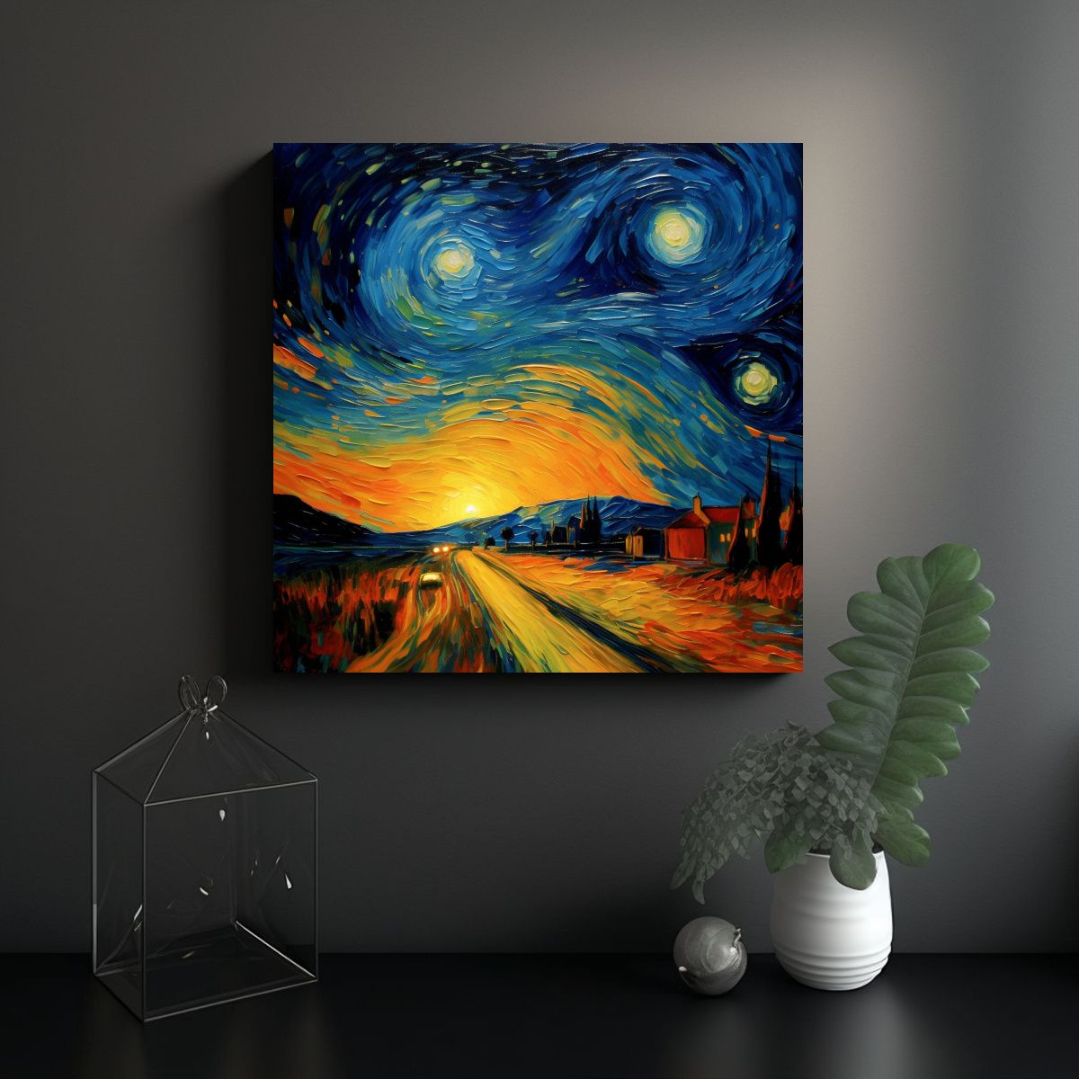 GENERICO - Pintura Figuras XSyVeRX Obra Maestra 70x70 Cm