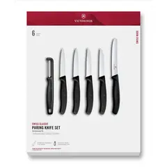 VICTORINOX - Set cuchillos Swiss Classic y pelador I negro