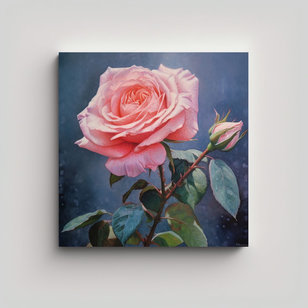 GENERICO - Escenario Rosa Uryga Cuadros Decorativos Canva 70x70 Cm