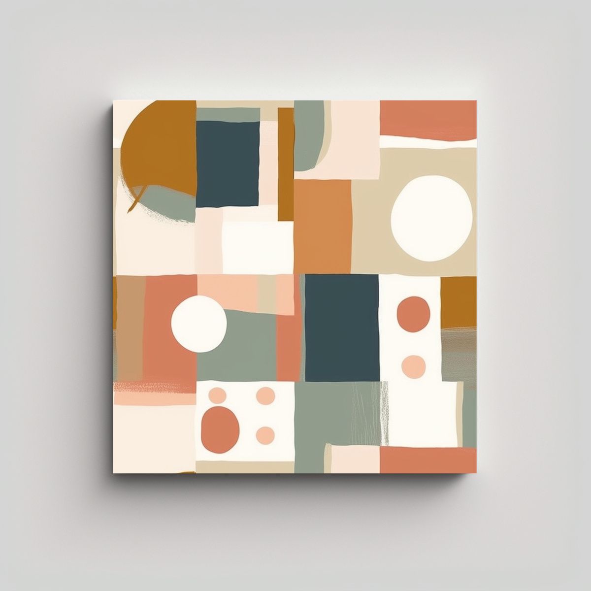 GENERICO - Patrón Digital Minimalista Boho Para Decoración 70x70 Cm