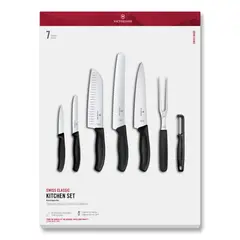 VICTORINOX - Set de cocina Swiss Classic 7 piezas negro