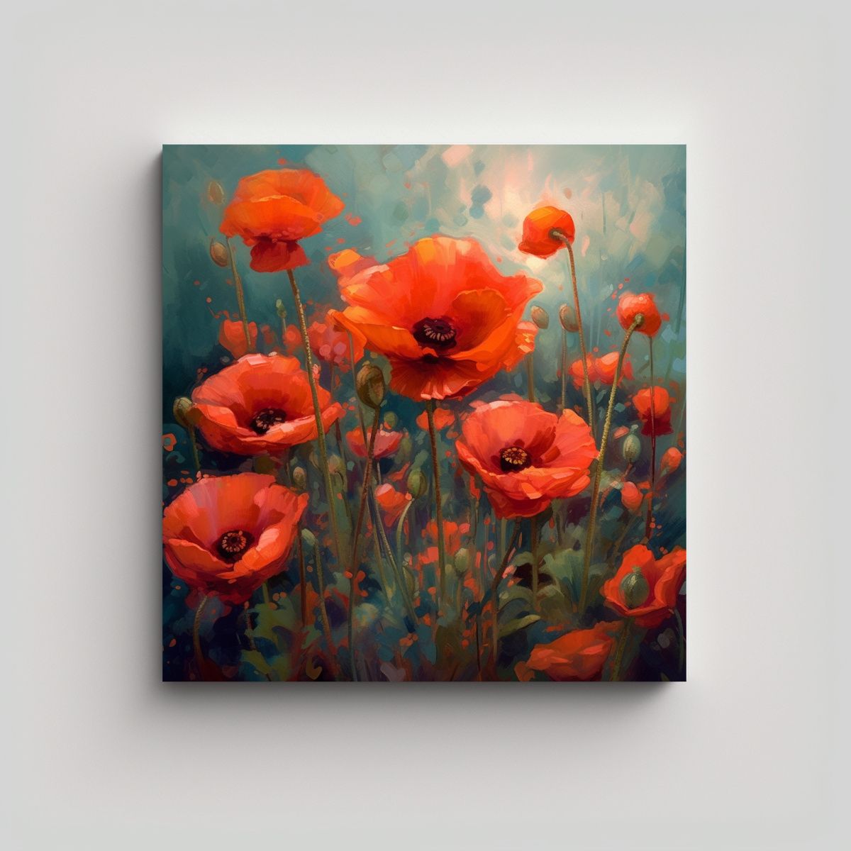 GENERICO - Cuadro Digital Vanguardia The Poppies Por Seth 80x80 Cm